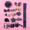 Bonito desenho animado 18 peças caixa de presente infantil grampo de cabelo princesa coreana bebê cocar conjunto de anel de cabelo acessórios de cabelo atacado