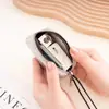 Bolso para Lipstick Estilo Coreano de Piel de Vaca de Primera Capa con Cuelga Cuello para Guardar Monedas y Llaves Bolso Pequeño de Cuero Genuino para Mujer Venta al por Mayor