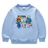 Primavera e Outono de 2023 Estilo Coreano Desenho Animado Novas Roupas Infantis de Tamanho Pequeno e Médio Suéter Gola Redonda Blusa de Algodão de Manga Longa Infantil para Meninos e Meninas Bebês