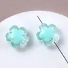 Contas de Flor Transparentes Coloridas Frescas e Versáteis Acrílico DIY Pulseira Feminina Acessórios para Prendedor de Cabelo Materiais Artesanais Atacado