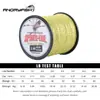 Linha de Pesca PE, Linha Trançada Ultra Macia de 4 Fios 8 Fios Invisível, Resistente à Mordida 500m Linha de Pesca Spot Dyneema